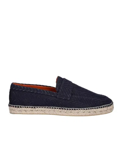 Missoni Chevron Slip-on Espadrilles In Blue