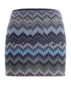 Missoni Chevron Snake-patterned Mini Skirt In Multi