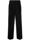 Missoni Chevron Straight-leg Trousers In Black