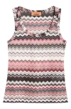 Missoni Multicolor Top With Pink And Black Design