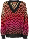 Missoni Chevron Sweater In Sm9ma