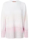 Missoni Chevron Sweater In White