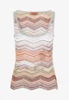 Missoni Viscose Tank Top In Multicolor