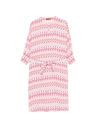 Missoni Chevron Tie Dress In Multi