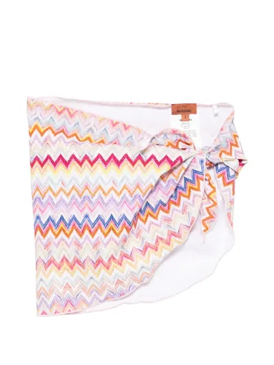 Missoni Kids' Chevron Tie Pareo In Multi