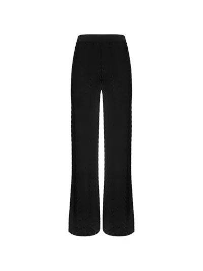 Missoni Chevron Trousers In Black