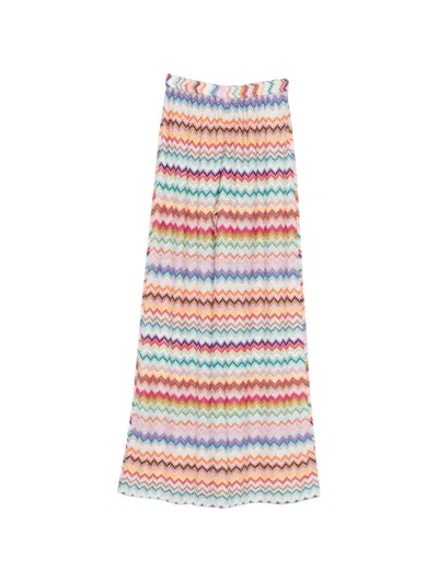 Missoni Chevron Trousers In Multi