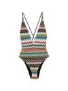 Missoni Zigzag One-piece Swimsuit Beachwear Multicolor