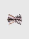 Missoni Chevron Viscose Headband In Multicoloured