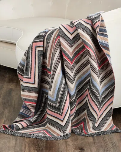 Missoni Chevron Wool-blend Throw, 98" X 100" In Multi