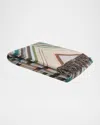 Missoni Chevron Wool-blend Throw, 98" X 100" In Neutral