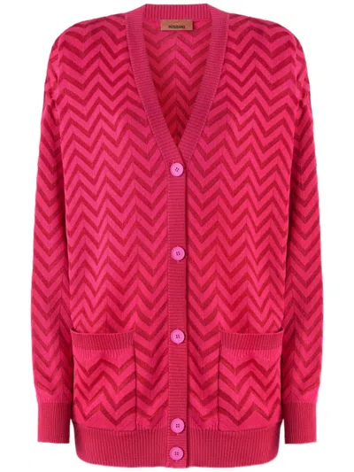 MISSONI CHEVRON-WOVEN CARDIGAN