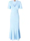 Missoni Chevron-woven Maxi Dress In Blue