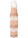 Missoni Chevron-woven Maxi Dress In Neutrals
