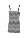 Missoni Chevron-pattern Mini Dress In Multi