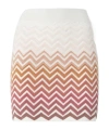 Missoni Crochet-knit Cotton-blend Mini Skirt In Multi