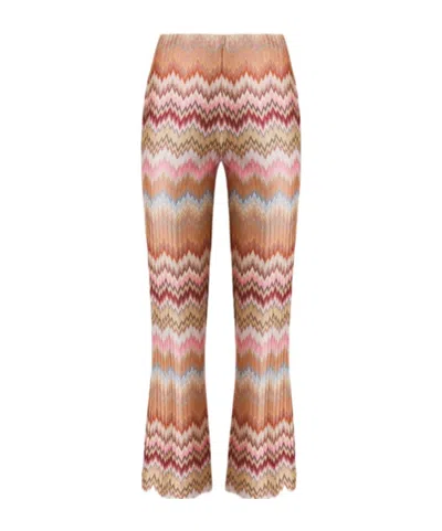 MISSONI CHEVRON-PATTERN TROUSERS