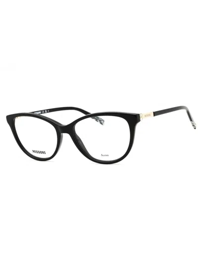 Missoni Chic Oval Women's Eyeglasses - Mis 142 In Black
