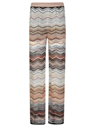 MISSONI MISSONI CHEVRON-PATTERN TROUSERS