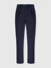 Missoni Embroidered-monogram Chino Pants In Blue