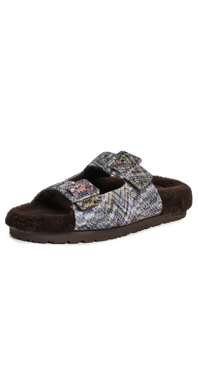 Missoni Claire Sandals Stereo Flame Evening/dk Brown