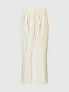 Missoni Classic Denim Trousers With Chevron Knit Inserts In Beige