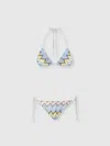 Missoni Mare Striped Crochet-knit Bikini In Multi