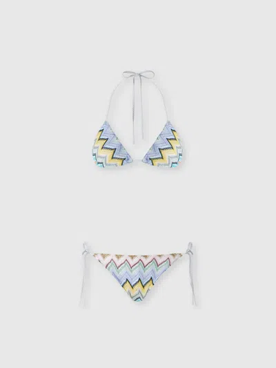 MISSONI Classic viscose lamé bikini