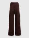 Missoni Classic Zigzag Cotton And Viscose Trousers In Brown
