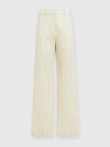 Missoni Classic Zigzag Cotton And Viscose Trousers In Grey