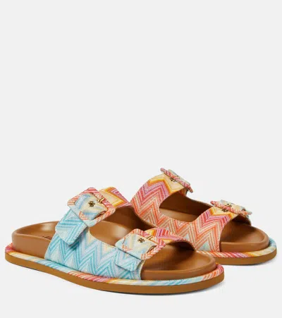Missoni Clea Zigzag Sandals In Multicolor