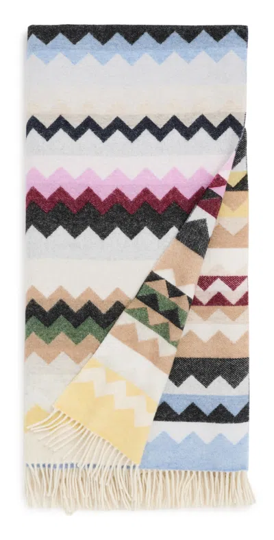 Missoni Clifford Throw Blanket Black Multicolor