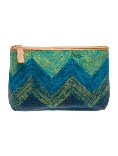 Pre-owned Missoni Clutch In Blue