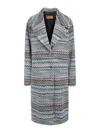 Missoni Zigzag Coat In Blue