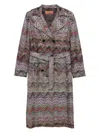 Missoni Multicolor Viscose Blend Trench In Animal Print