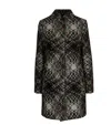 Missoni Patterned Button Coat In Black