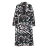 Missoni Animalier-pattern Button Coat In Multi