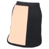 Missoni Color-block Mini Skirt In Black And Nude Wool In Black