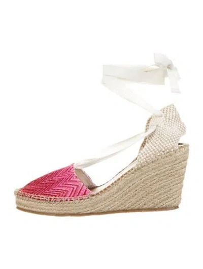 Pre-owned Missoni Colorblock Pattern Slingback Pumps In Neutrals