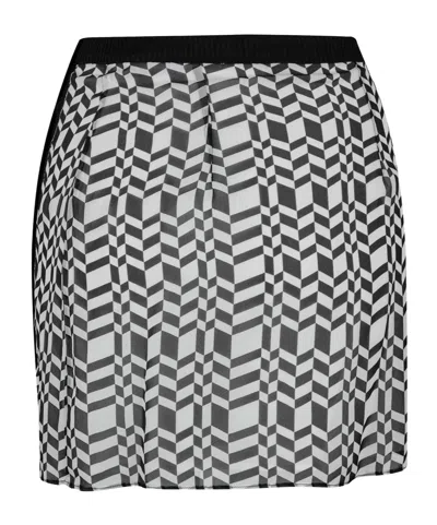 Missoni Color-blocked Midi Skirt In Black