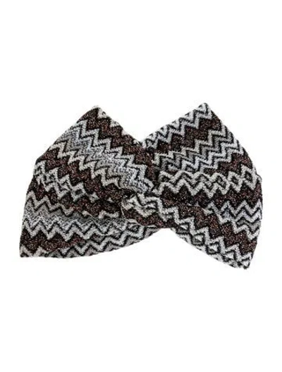 Pre-owned Missoni Colorful Knit Headband W/tags In Multi