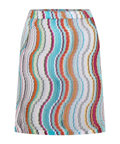 Missoni Colorful Printed Midi Skirt In Multi
