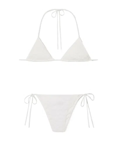 Missoni Colorful Swimsuit In White