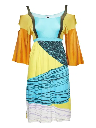 Pre-owned Missoni Colour-block Cut-out Dress