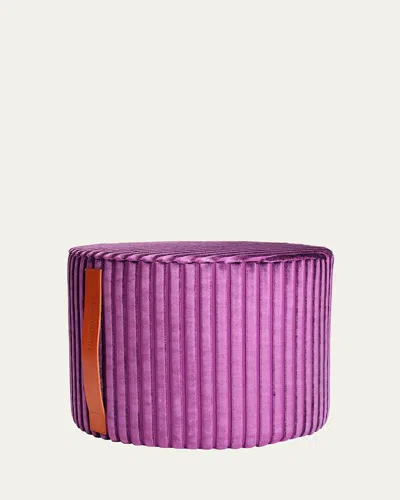 Missoni Coomba Cylindrical Pouf In Purple
