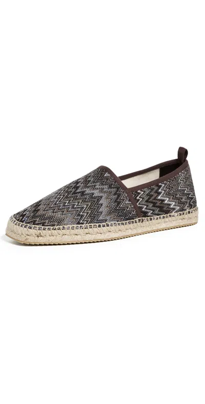 Missoni Corfu Espadrilles Raschel Snake Shot Brown