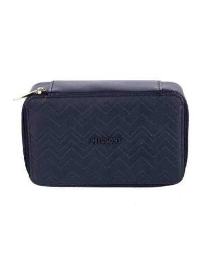 Pre-owned Missoni Cosmetic Bag In Blue