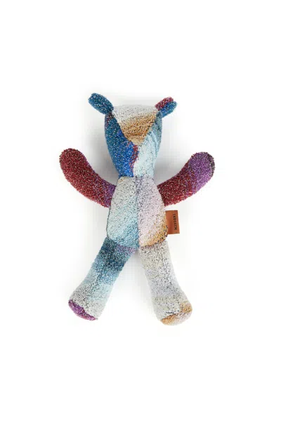 Missoni Cotton And Lurex Brown Bear Puppet In Multicoloured