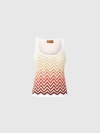 Missoni Chevron-dégradé-korb Aus Baumwolle Und Viskose In Multicoloured