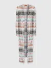 Missoni Zigzag Pattern Coat In Multi